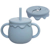 Silicone Baby Sippy Cup & Snack Container 8.5 fl oz (250 ml) Portable Drinkware for Babies & Toddlers