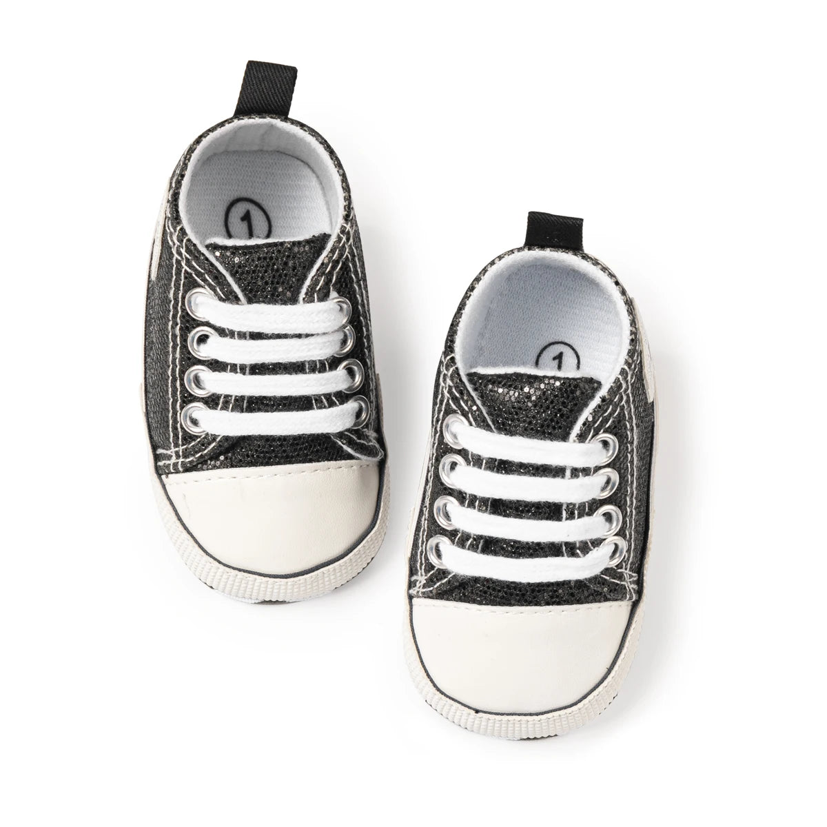 KIDSUN Newborn Multi-Coloured Canvas Baby Shoes – Soft Soled Casual First Toddler Shoes for Boys & Girls