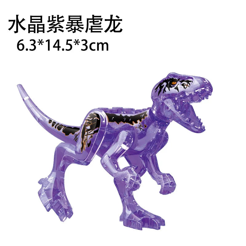 Jurassic World 3 Brutal Raptor Building Blocks – Tyrannosaurus, Indominus, and I-Rex Dinosaur Toy for Kids