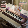 37-Key Kids Electric Piano Keyboard with Microphone, Educational Music Toy for Toddlers & Children
