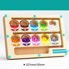 Montessori Magnetic Maze Color Sorting Game – Kids Fine Motor Training Toy with Pen-Controlled Moving Beads, Sensory and Educational Play