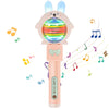 Kids LED Music Wand with Rotating Lights – Bunny & Frog Rubber Toy, 26 x 9.6 cm (10.24 x 3.78 in)