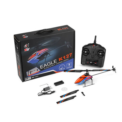 WLtoys K127 RC Helicopter – 2.4G 6-Axis Gyroscope Remote Control Aircraft Toy for Kids