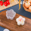 4-Pack Transparent Triangular Sushi Molds - Onigiri Rice Ball Press for Bento