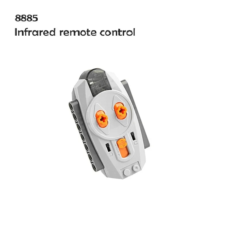 MOC Power Functions Motor Kit – IR Remote Control, Receiver, and Battery Box for Technical Building Blocks
