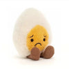 Soft Boiled Egg Plush Toy — Cute Smiling Cat Doll, 1-Pack Plush for Kids & Pets, Home Decor Gift