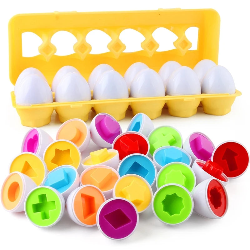 Baby Learning Smart Egg Toy – Montessori Shape Matching and Sorting Educational Toy for Kids Ages 2-4