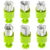 Kids Fruit and Vegetable Cutters Set - Stainless Steel Cookie Sandwich Molds for Bento