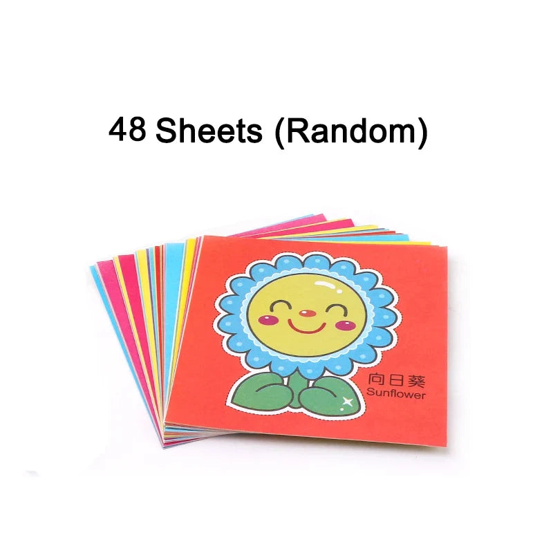 Children's Handmade Paper Cuttings Origami Puzzle DIY Educational Toy for Kindergarten Birthday Gifts