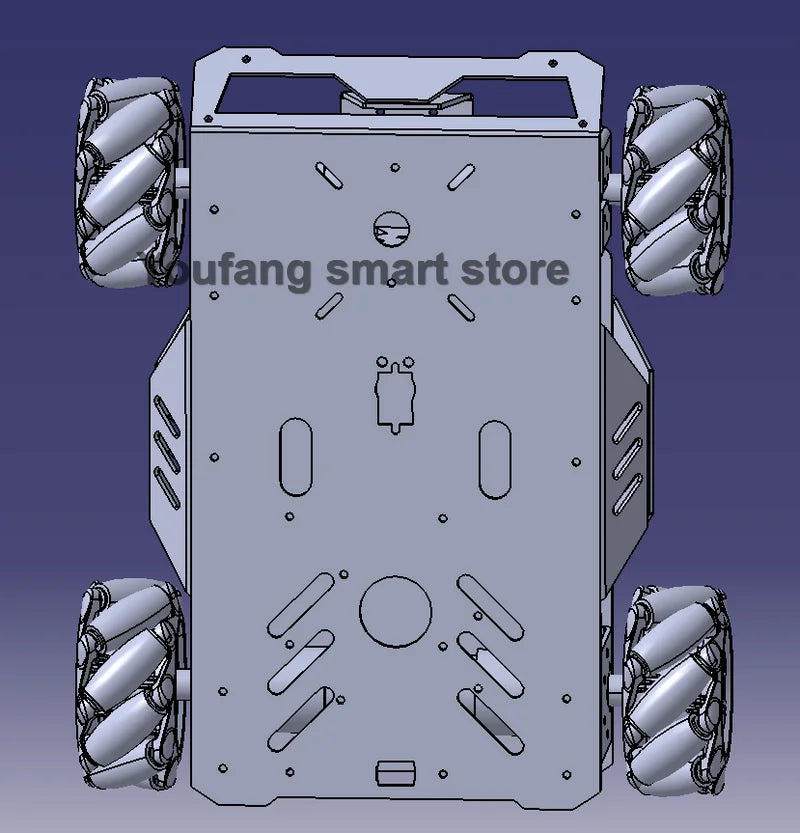 25KG Load RC Tank V3 Mecanum Wheel Robot Car for Arduino, DIY Kit with Encoder Motor and PS2 Handle, Programmable Robot Kit