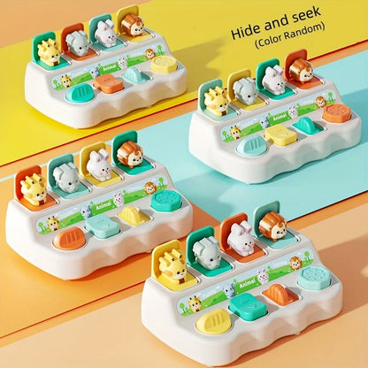 Montessori Pop-Up Animal Toy and Learning Box – Enhances Logic and Motor Skills, Educational Gift for Children’s Birthday