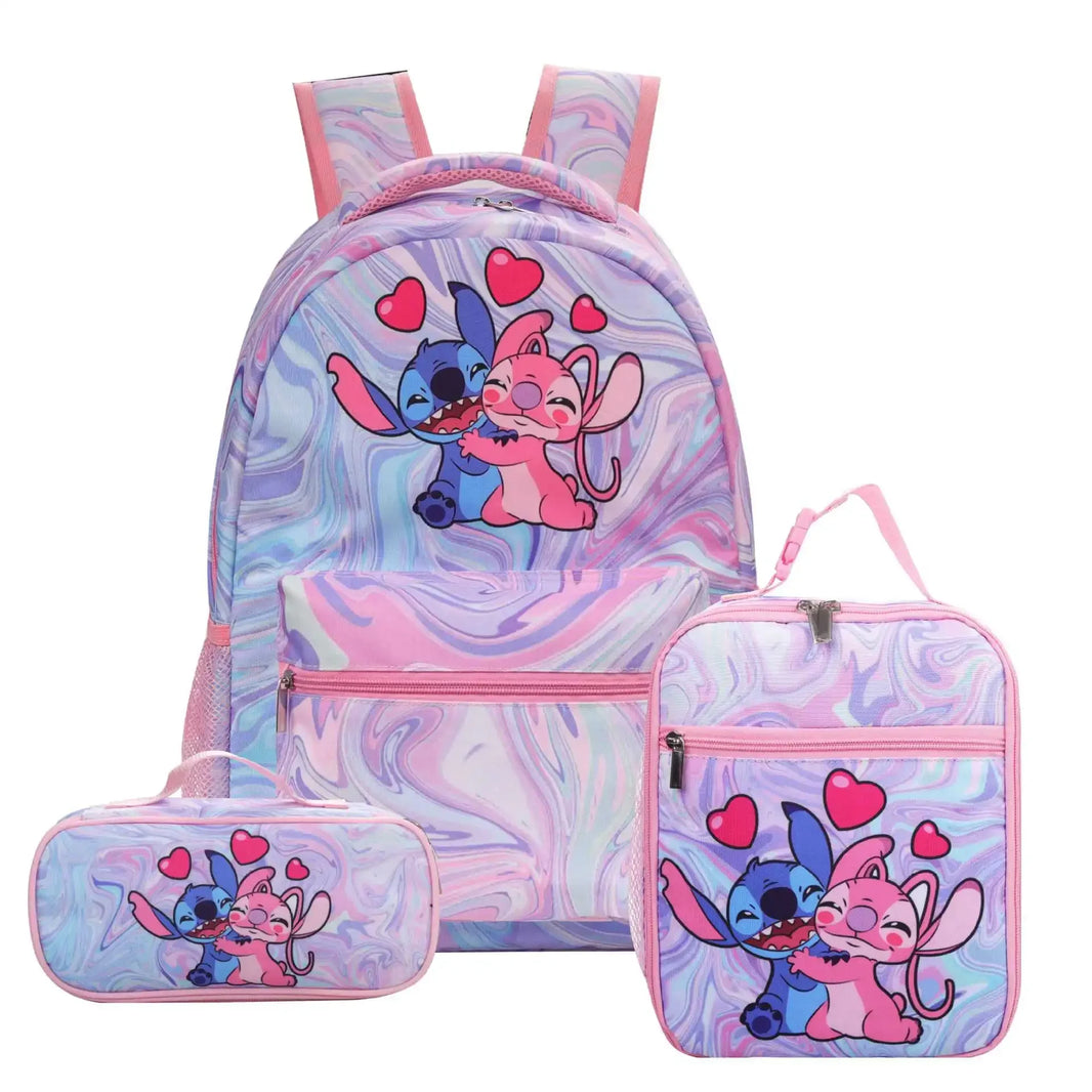 Stitch Cartoon Primary School Bag – Kawaii Backpack for Boys & Girls, Anime School Bag Mochila - Kidzy Market