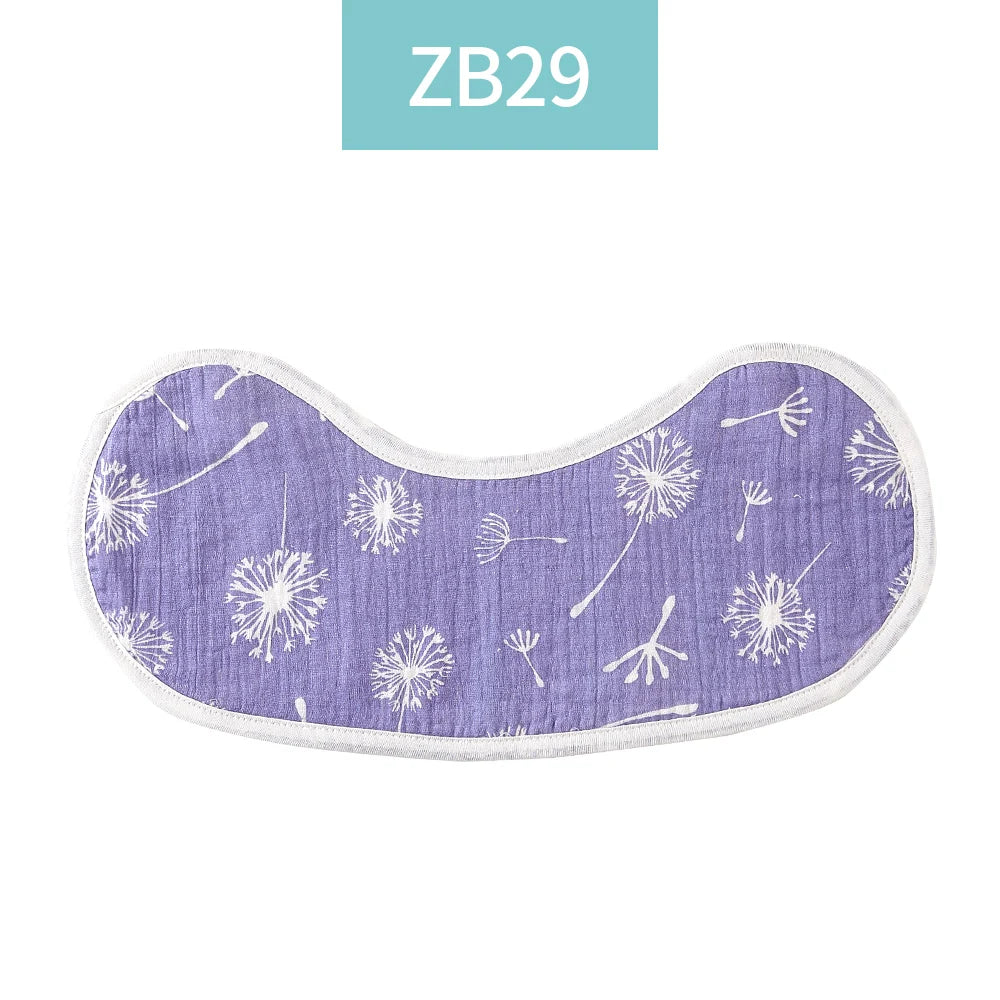 Kangobaby #My Soft Life# Breathable All-Season 6-Layer Baby Muslin Burp Cloth | 100% Cotton Antibacterial Newborn Feeding Bib - Kidzy Market