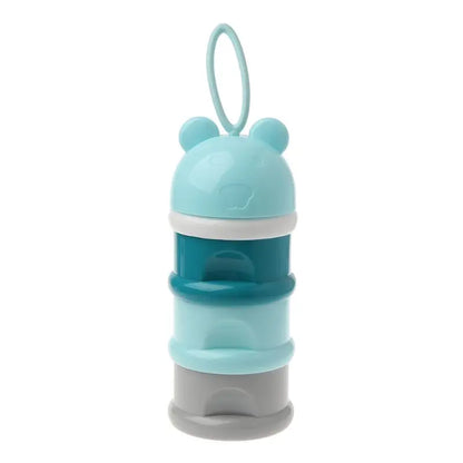Portable Baby Food Storage Box - BPA Free Formula Dispenser, Cartoon Infant Milk Powder Box, Toddler Snacks Cup Container, Leak-Proof, Eco-Friendly