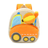 Cartoon Excavator Engineering Backpack for Kids – Plush 2-4 Years Old Small School Bag & Toy Backpack - Kidzy Market