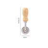 Ravioli Stamp Maker Cutter Set with Roller Wheel Wooden Handle for Pasta and Dumplings