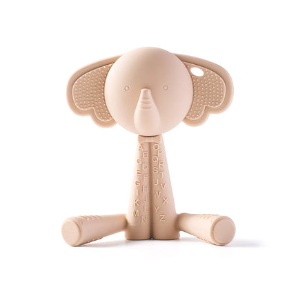 Baby Silicone Teether - Teething Toy for Infants 0-12 Months | Cartoon Rattle & Gum Relief Baby Accessories