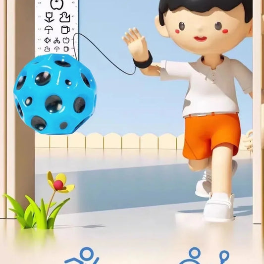 Jump Ball – High Bouncing Hand Ball Game with Wrist Return, Elastic Rubber Exercise Toy for Kids