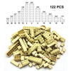 122PCS DIY Building Blocks Set – 12 Size Thick Figures, Creative Educational Plastic Bricks, Compatible with 3001 for Children