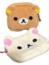 Cute Bear Plush Makeup Organizer Cosmetic Bag Kawaii Vanity Case Pencil Pouch