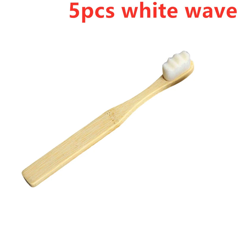 New Bamboo Toothbrush for Kids Children, Biodegradable Extra Soft Bristles, 20000 Soft Natural Bristle Toothbrush