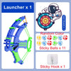 Montessori Sticky Ball Dartboard Slingshot Target – Kids Indoor & Outdoor Catapult Throwing Game