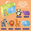 Animal Cartoon Jigsaw Puzzle Set for Kids – Educational Matching Puzzles, Toddlers & Preschool Ages 3+