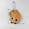 Soft Stuffed Capybara Plush Doll – Cartoon Bag, Backpack, and Car Keychain with Squeak Toy