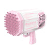 69-Hole Bubble Gun Bazooka — Battery-Powered Automatic Bubble Blaster for Kids, Outdoor Play & Party Favors