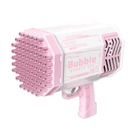 69-Hole Bubble Gun Bazooka — Battery-Powered Automatic Bubble Blaster for Kids, Outdoor Play & Party Favors