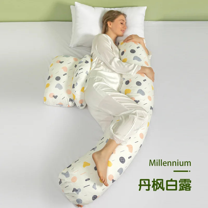 Maternity Pillow for Pregnant Women – U-Shaped Pillow for Neck, Waist, Abdomen, and Leg Support, Perfect for Side Sleepers