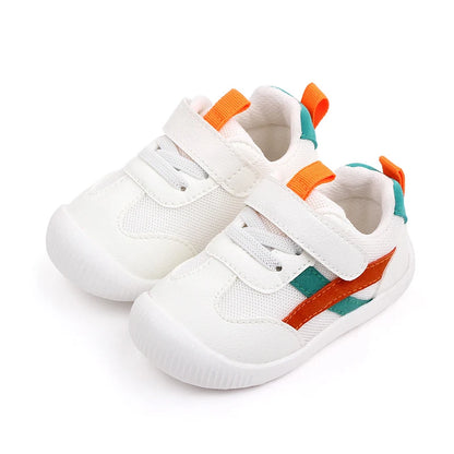 Baby Toddler Shoes Four Seasons 0-3 Year Old Children's Soft Sole Non-Slip Shoes Girl Boy Mesh Breathable Walking Shoes
