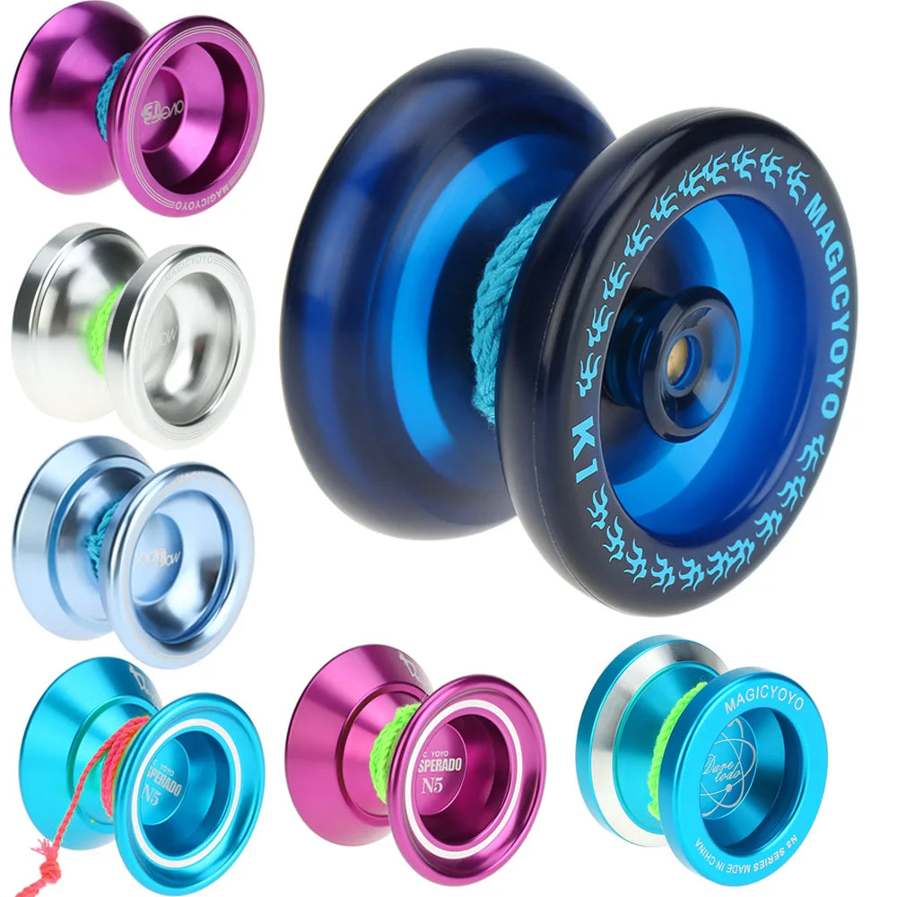 Professional Magic Yo-Yo K1 Spin - ABS Yo-Yo with 8 Ball KK Bearing - Spinning String for Kids