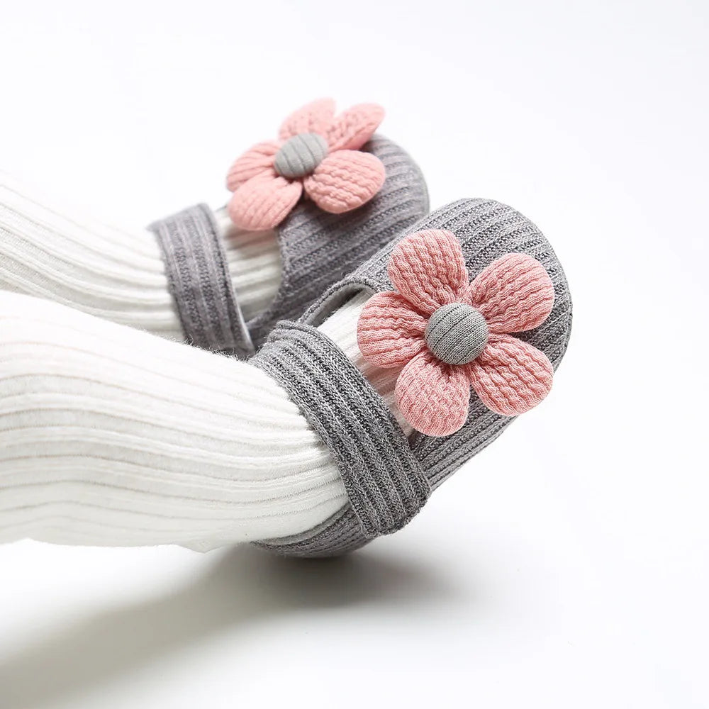 0-18M Baby Girls Cotton Shoes Retro Spring Autumn Toddlers Prewalkers Soft Bottom First Walkers