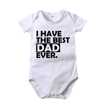 Popular "Mom+Dad=Me" Baby Romper – 100% Cotton Summer Onesie, Newborn Baby Clothes, Unisex Crawling Clothes, Comfortable and Cute