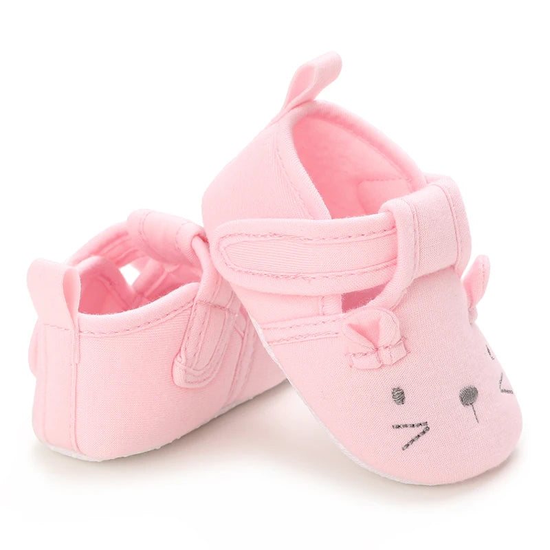 Spring and Autumn Women's Baby Casual Sports Shoes Soft Sole Anti-Slip Indoor and Outdoor Walking First Step Shoes