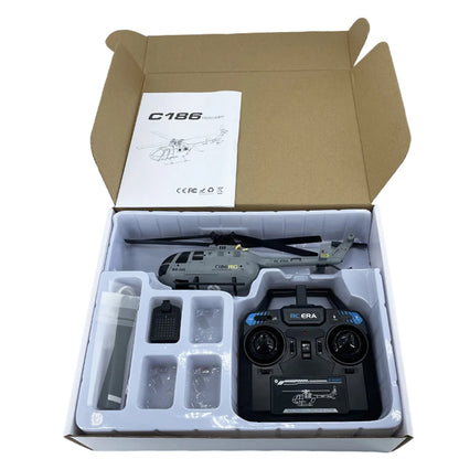 C186 Pro B105 RC Helicopter – 2.4G 4 Propellers with 6-Axis Gyroscope Stabilization