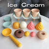 Children’s Beach Sand Toy Set With Ice Cream Digging Tools — Wheat Straw Material, Eco-Friendly Outdoor Play