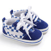 Newborn Baby Canvas Shoes – Anti-Slip Soft Sneakers for Baby Boys & Girls, Multi-Color Toddler First Walkers Crib Shoes