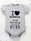 I Love Mom & Dad Baby Romper – Cute Newborn Bodysuit for Boys & Girls, Comfortable Cotton Outfit