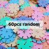 60/100/200PCS Snowflake Building Block Set – Early Education Puzzle Plastic Assembling Blocks, Baby Toy for Kids