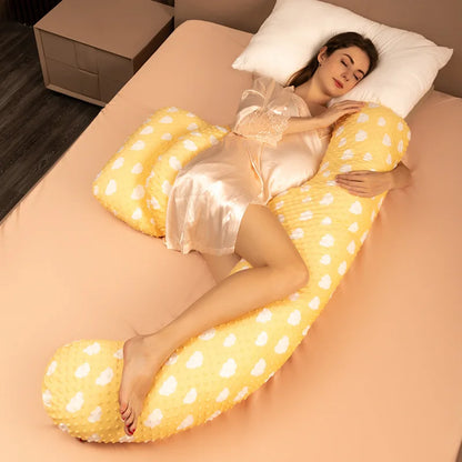Maternity Pillow for Pregnant Women – U-Shaped Pillow for Neck, Waist, Abdomen, and Leg Support, Perfect for Side Sleepers
