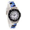 Luminous Hands Boys and Girls Fashion Camouflage Silicone Strap Quartz Digital Watch Waterproof for Kids and Students