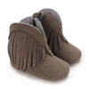 Baby Booties Vintage Tassel Anti-Slip Sole Winter Warm Baby Shoes Snow Booties First Walkers Infant Shoes