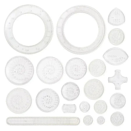 10-33pcs Spirograph Art and Craft Kit – Rainbow Magic Scratch Paper Set for Kids Educational Drawing Toys