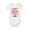 “Happy Birthday Daddy, I Love You” – Adorable Newborn Baby Bodysuit, Short-Sleeve Infant Romper, Perfect Birthday Gift for Dad