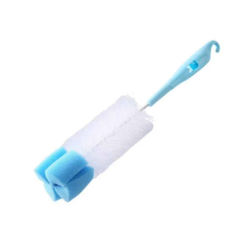 1Pcs 360 Degree Baby Nipple Milk Bottle Sponge Pacifier Brush, Cleaning Tool for Nipple, Cup, Kettle, Tea & Milk Stains