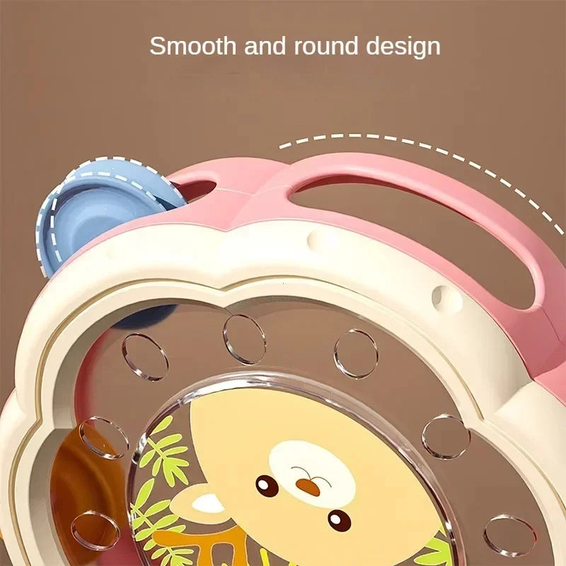 Baby Musical Instrument Drum Toy – Montessori Learning Toy for Toddlers 1-3, Early Hand Development & Interactive Music Playset