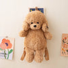 Cute Teddy Dog Plush Backpack – Stuffed Poodle Shoulder Bag and Schoolbag for Girls and Boys