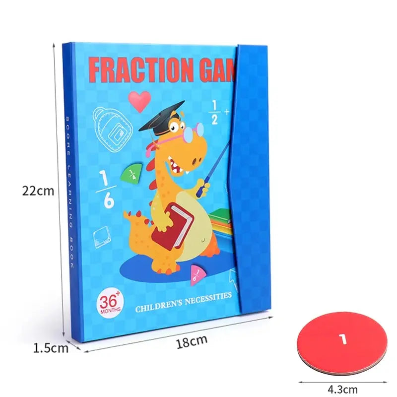 Magnetic Fraction Puzzles for Math Mastery – Montessori Arithmetic Teaching Aid, Cognitive Educational Toy for Fun Learning